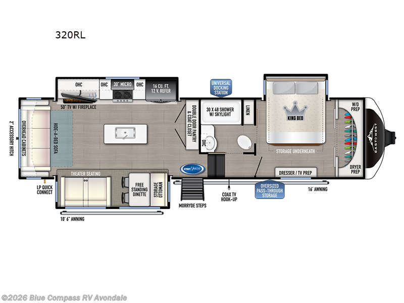 2023 East to West Tandara 320RL - Used Fifth Wheel For Sale by Blue Compass RV Avondale in Avondale, Arizona features Slideout