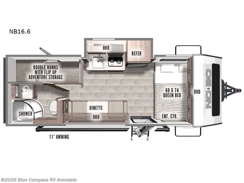 2021 Forest River No Boundaries NB16.6 - Used Travel Trailer For Sale by Blue Compass RV Avondale in Avondale, Arizona features Slideout