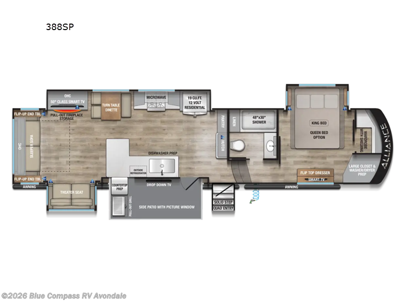 2027 Alliance RV Paradigm 388SP - New Fifth Wheel For Sale by Blue Compass RV Avondale in Avondale, Arizona features Slideout