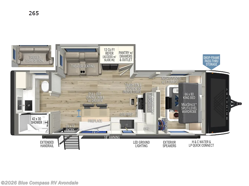 2027 Brinkley RV Model I 265 - New Travel Trailer For Sale by Blue Compass RV Avondale in Avondale, Arizona features Slideout