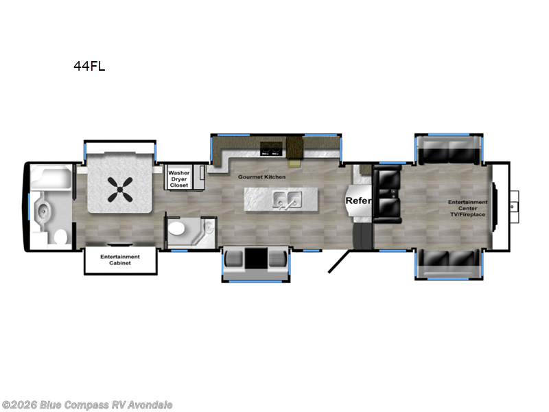 2023 Luxe Elite 44FL - Used Fifth Wheel For Sale by Blue Compass RV Avondale in Avondale, Arizona features Slideout