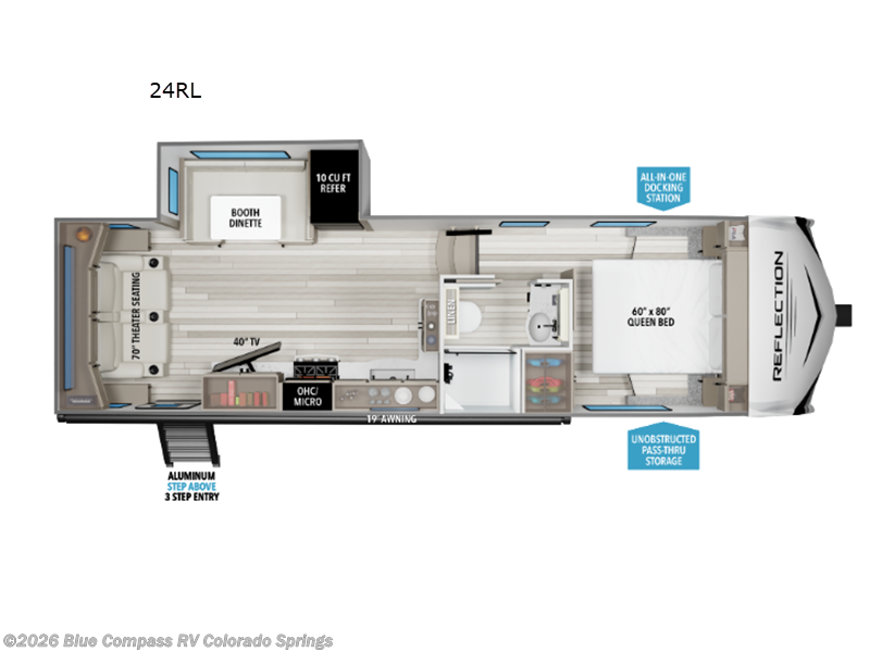 2026 Grand Design Reflection 100 Series 24RL - New Fifth Wheel For Sale by Blue Compass RV Colorado Springs in Colorado Springs, Colorado features Slideout