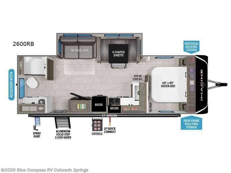 2026 Grand Design Imagine 2600RB - New Travel Trailer For Sale by Blue Compass RV Colorado Springs in Colorado Springs, Colorado features Slideout