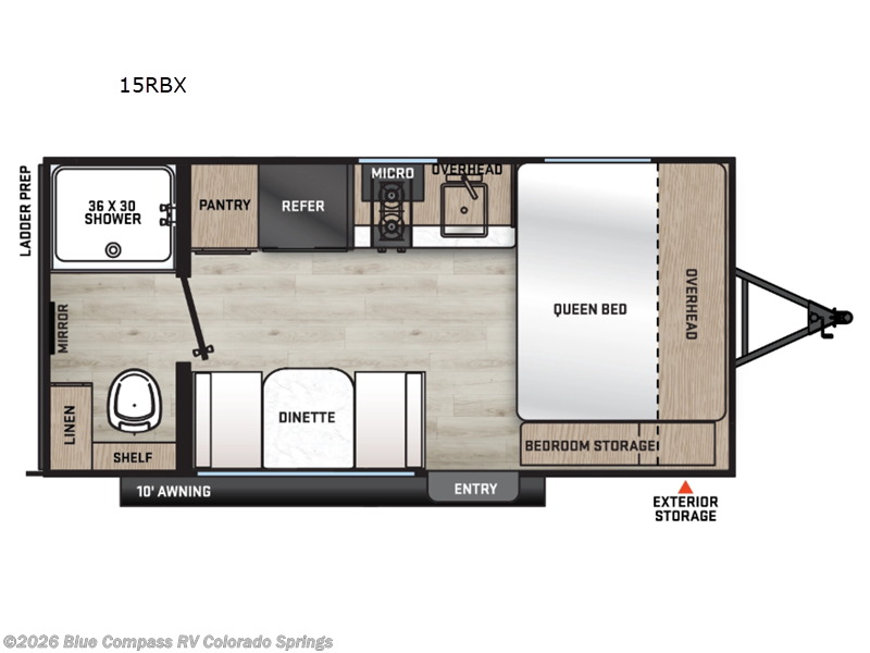 2026 Forest River Aurora Light 15RBX - New Travel Trailer For Sale by Blue Compass RV Colorado Springs in Colorado Springs, Colorado