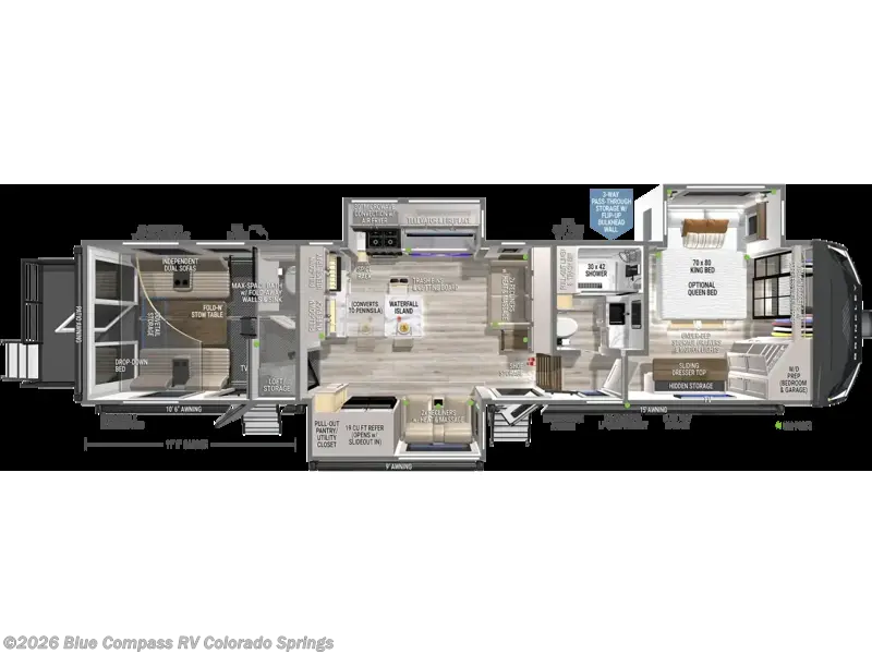 2026 Brinkley RV Model G 3520 - New Toy Hauler For Sale by Blue Compass RV Colorado Springs in Colorado Springs, Colorado features Slideout