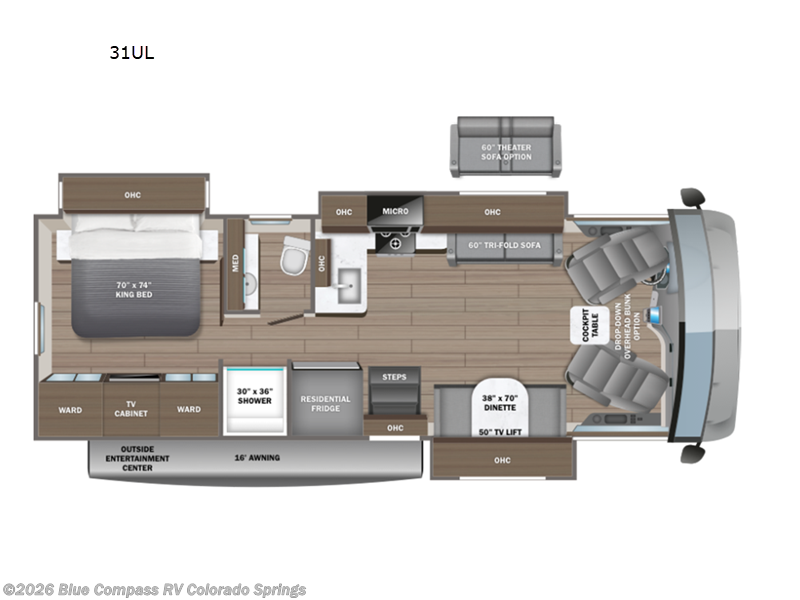 2027 Entegra Coach Vision XL 31UL - New Class A For Sale by Blue Compass RV Colorado Springs in Colorado Springs, Colorado features Slideout