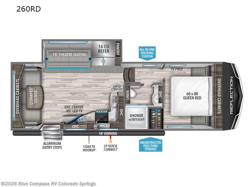 2022 Grand Design Reflection 150 Series 260RD - Used Fifth Wheel For Sale by Blue Compass RV Colorado Springs in Colorado Springs, Colorado features Slideout