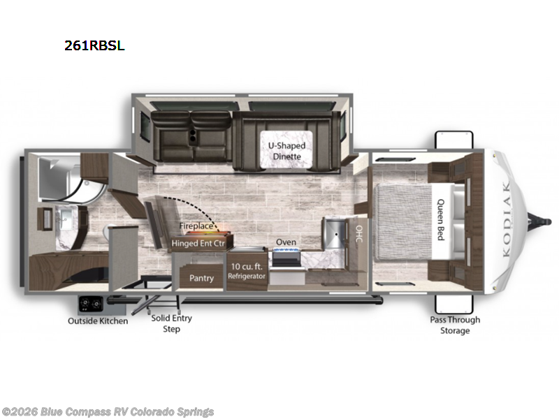 2022 Dutchmen Kodiak Ultra-Lite 261RBSL - Used Travel Trailer For Sale by Blue Compass RV Colorado Springs in Colorado Springs, Colorado features Slideout