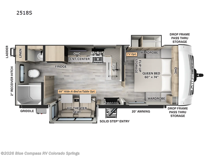 2024 Forest River Rockwood Mini Lite 2518S - Used Travel Trailer For Sale by Blue Compass RV Colorado Springs in Colorado Springs, Colorado features Slideout
