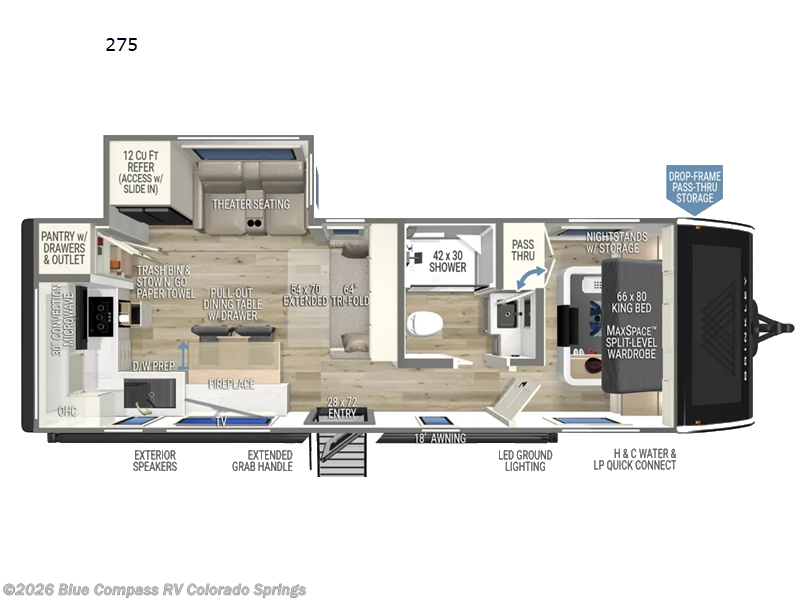 2027 Brinkley RV Model I 275 - New Travel Trailer For Sale by Blue Compass RV Colorado Springs in Colorado Springs, Colorado features Slideout