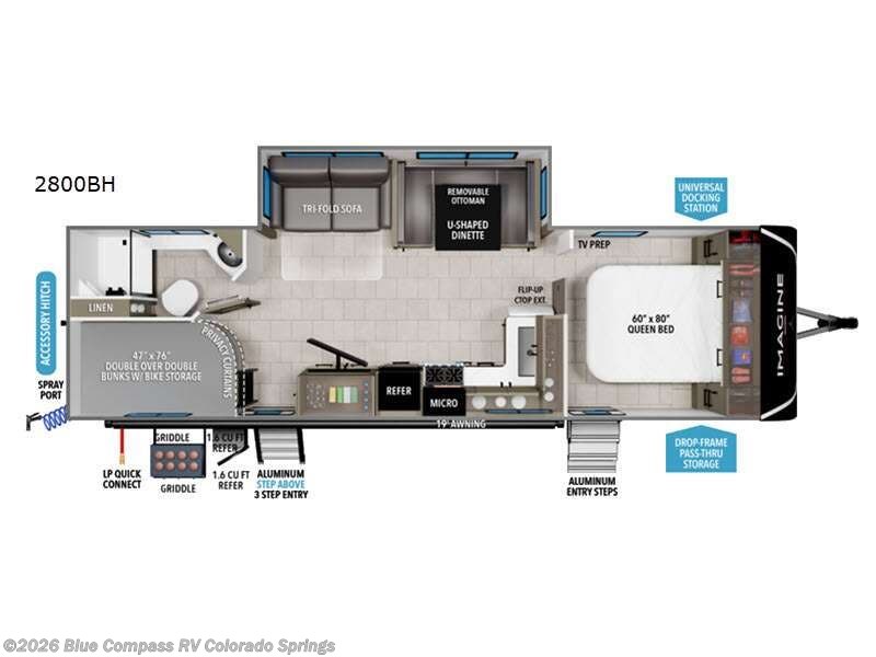 2026 Grand Design Imagine 2800BH - New Travel Trailer For Sale by Blue Compass RV Colorado Springs in Colorado Springs, Colorado features Slideout