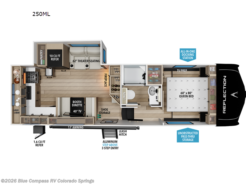 2026 Grand Design Reflection 150 Series 250ML - New Fifth Wheel For Sale by Blue Compass RV Colorado Springs in Colorado Springs, Colorado features Slideout