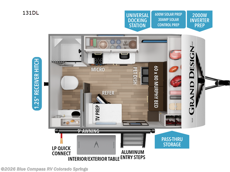2026 Grand Design Transcend One 131DL - New Travel Trailer For Sale by Blue Compass RV Colorado Springs in Colorado Springs, Colorado