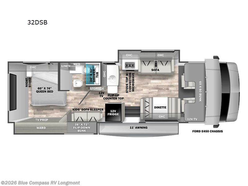 2023 Forest River Solera 32DSB - Used Class C For Sale by Blue Compass RV Longmont in Longmont, Colorado features Slideout