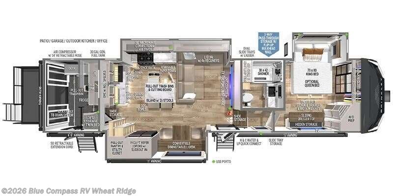 2025 Brinkley RV Model G 3250 - New Toy Hauler For Sale by Blue Compass RV Wheat Ridge in Wheat Ridge, Colorado