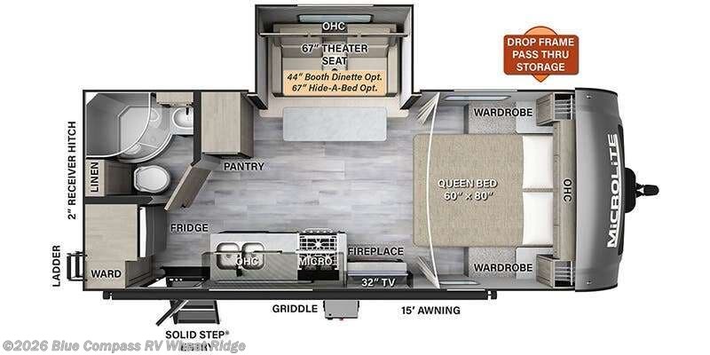 2024 Forest River Flagstaff Micro Lite 22fbs - Used Travel Trailer For Sale by Blue Compass RV Wheat Ridge in Wheat Ridge, Colorado