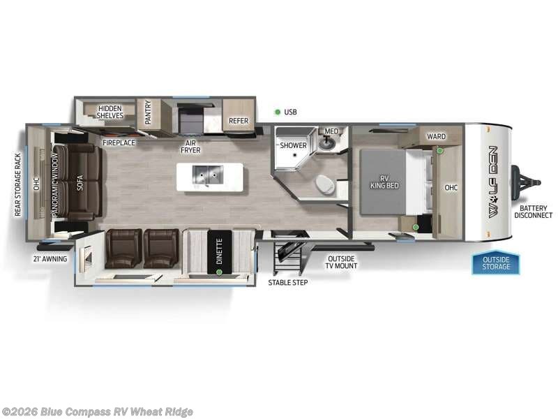 2026 Forest River Cherokee Wolf Den Black Label 273XLKBL - New Travel Trailer For Sale by Blue Compass RV Wheat Ridge in Wheat Ridge, Colorado