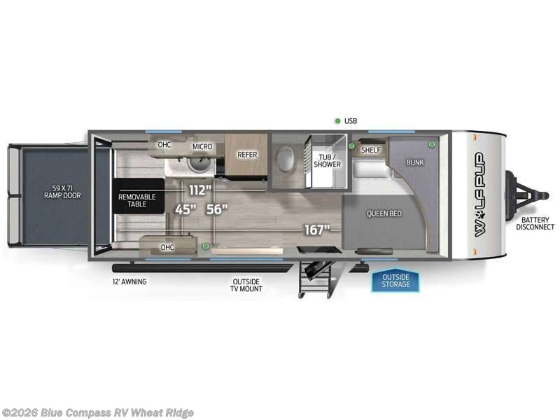 2026 Forest River Cherokee Wolf Pup Black Label 18RJBWBL - New Toy Hauler For Sale by Blue Compass RV Wheat Ridge in Wheat Ridge, Colorado