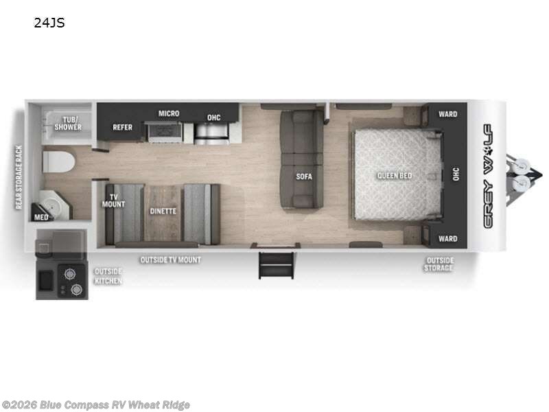 2022 Forest River Cherokee Grey Wolf 24JS - Used Travel Trailer For Sale by Blue Compass RV Wheat Ridge in Wheat Ridge, Colorado