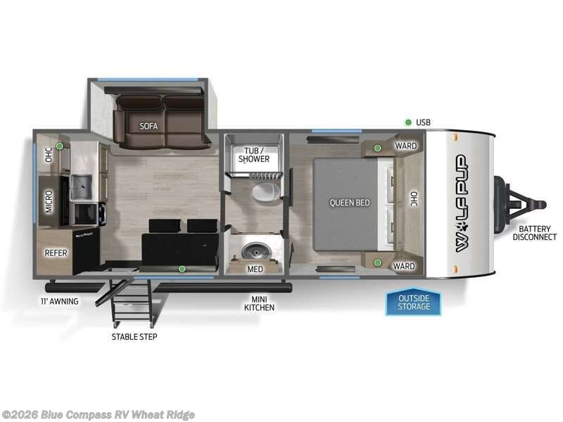 2026 Forest River Cherokee Wolf Pup 17SC - New Travel Trailer For Sale by Blue Compass RV Wheat Ridge in Wheat Ridge, Colorado