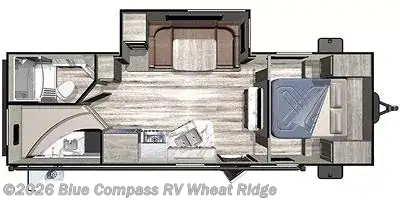 2019 Highland Ridge Open Range Ultra Lite UT2504BH - Used Travel Trailer For Sale by Blue Compass RV Wheat Ridge in Wheat Ridge, Colorado