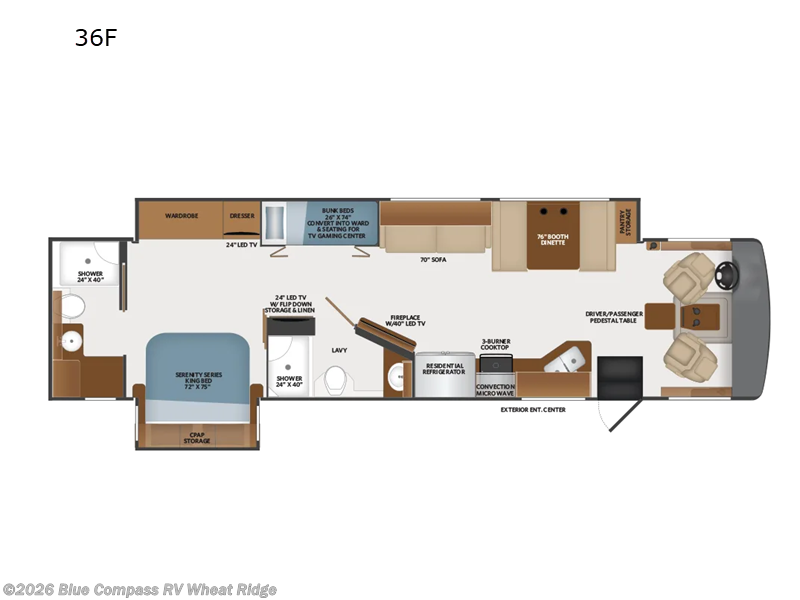 2022 Fleetwood Bounder 36F - Used Class A For Sale by Blue Compass RV Wheat Ridge in Wheat Ridge, Colorado features Slideout