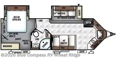 2016 Forest River Flagstaff Super Lite 26VFKS - Used Travel Trailer For Sale by Blue Compass RV Wheat Ridge in Wheat Ridge, Colorado