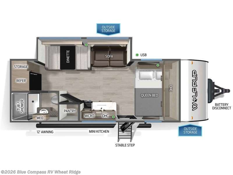 2026 Forest River Cherokee Wolf Pup 18PB - New Travel Trailer For Sale by Blue Compass RV Wheat Ridge in Wheat Ridge, Colorado