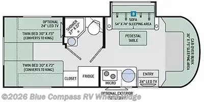 2016 Thor Motor Coach Siesta 24ST - Used Class C For Sale by Blue Compass RV Wheat Ridge in Wheat Ridge, Colorado