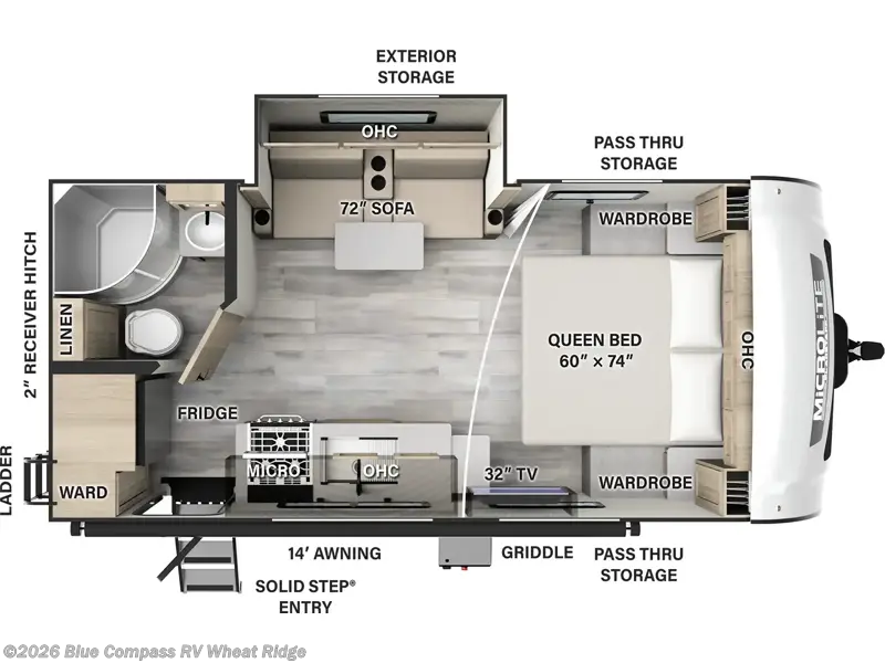 2024 Forest River Flagstaff Micro Lite 21FBRS - Used Travel Trailer For Sale by Blue Compass RV Wheat Ridge in Wheat Ridge, Colorado