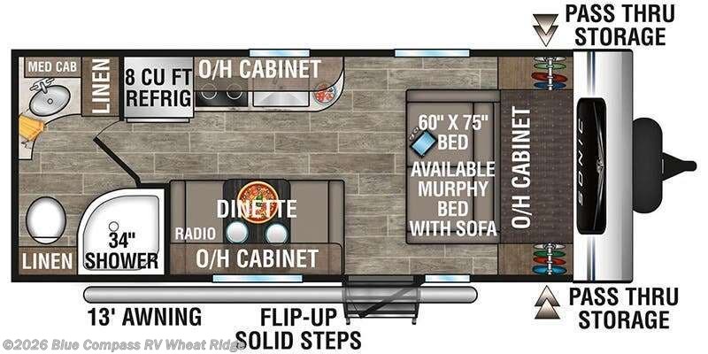 2023 Venture RV Sonic 190VRB - Used Travel Trailer For Sale by Blue Compass RV Wheat Ridge in Wheat Ridge, Colorado