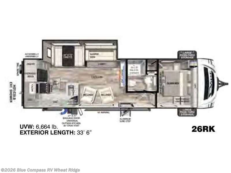 2022 Forest River Vibe 26RK - Used Travel Trailer For Sale by Blue Compass RV Wheat Ridge in Wheat Ridge, Colorado