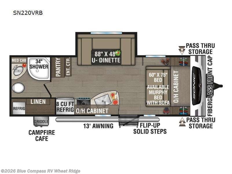 2024 Venture RV Sonic SN220VRB - Used Travel Trailer For Sale by Blue Compass RV Wheat Ridge in Wheat Ridge, Colorado features Slideout