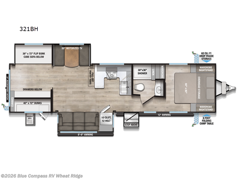 2026 Alliance RV Delta 321BH - New Travel Trailer For Sale by Blue Compass RV Wheat Ridge in Wheat Ridge, Colorado features Slideout