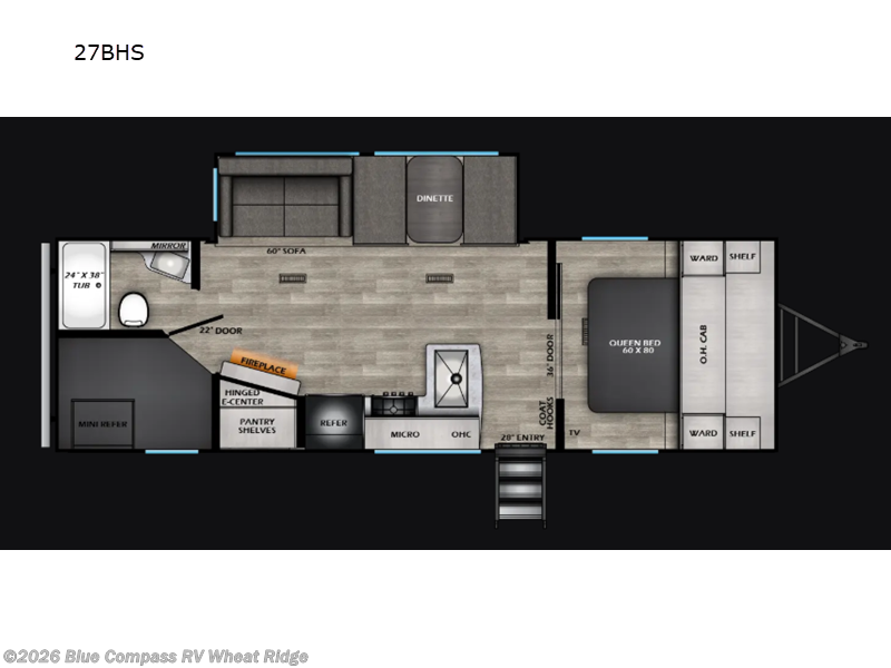 2025 CrossRoads Sunset Trail 27BHS - Used Travel Trailer For Sale by Blue Compass RV Wheat Ridge in Wheat Ridge, Colorado features Slideout