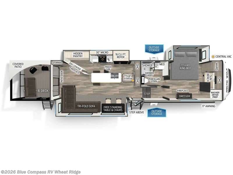 2025 Forest River Cherokee Arctic Wolf Suite 3800DECK - Used Fifth Wheel For Sale by Blue Compass RV Wheat Ridge in Wheat Ridge, Colorado