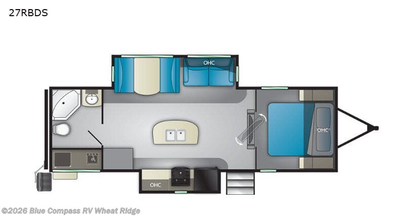 2020 Heartland North Trail 27RBDS - Used Travel Trailer For Sale by Blue Compass RV Wheat Ridge in Wheat Ridge, Colorado features Slideout