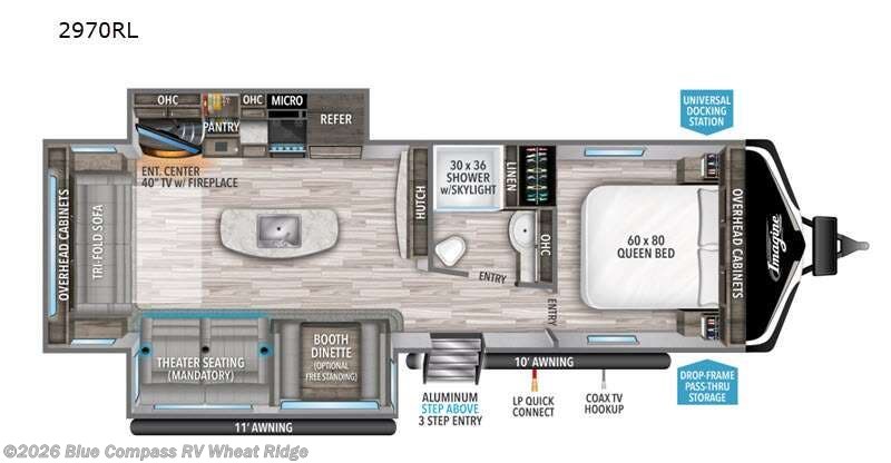 2021 Grand Design Imagine 2970RL - Used Travel Trailer For Sale by Blue Compass RV Wheat Ridge in Wheat Ridge, Colorado features Slideout