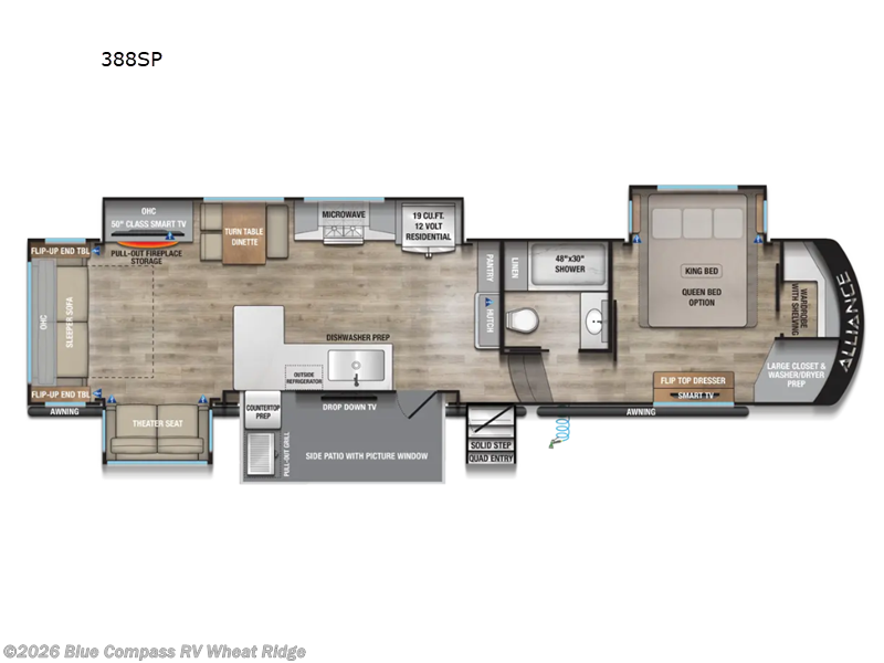 2027 Alliance RV Paradigm 388SP - New Fifth Wheel For Sale by Blue Compass RV Wheat Ridge in Wheat Ridge, Colorado features Slideout