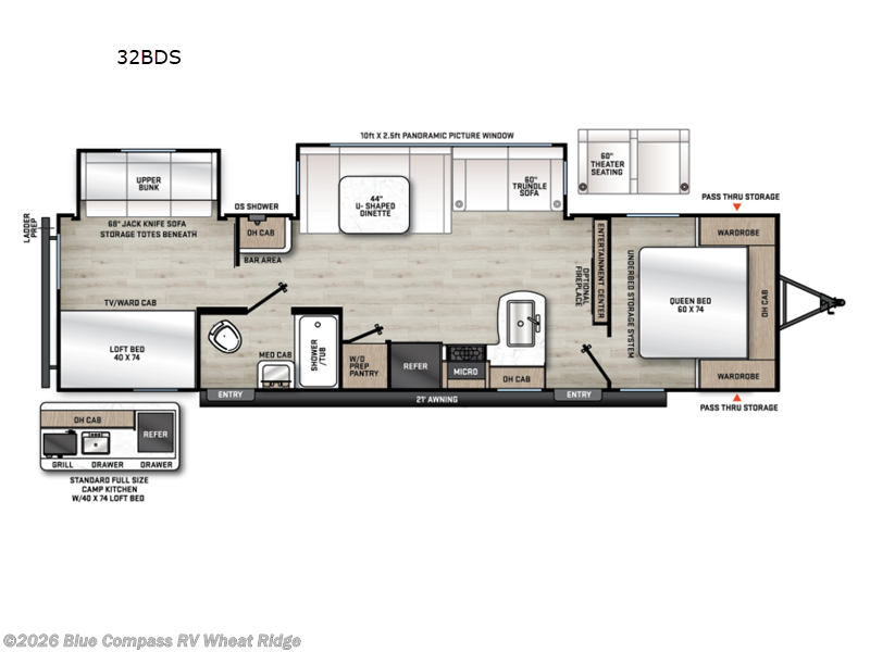 2027 Forest River Aurora 32BDS - New Travel Trailer For Sale by Blue Compass RV Wheat Ridge in Wheat Ridge, Colorado features Slideout
