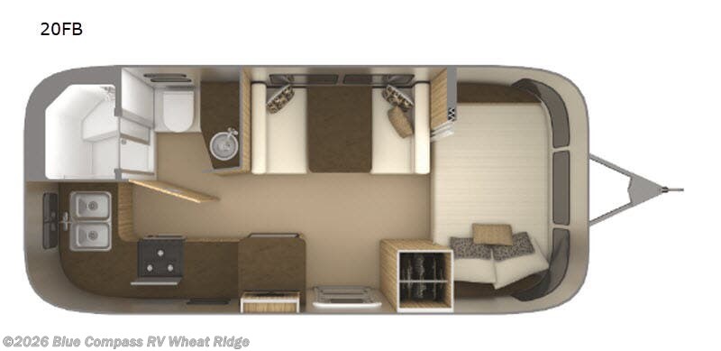 2018 Airstream Flying Cloud 20FB - Used Travel Trailer For Sale by Blue Compass RV Wheat Ridge in Wheat Ridge, Colorado
