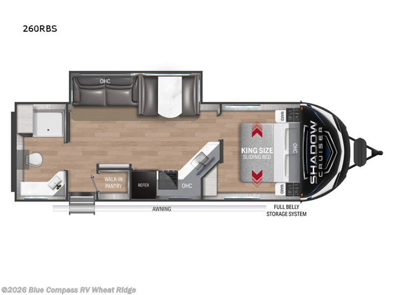 2022 Cruiser RV Shadow Cruiser 260RBS - Used Travel Trailer For Sale by Blue Compass RV Wheat Ridge in Wheat Ridge, Colorado features Slideout