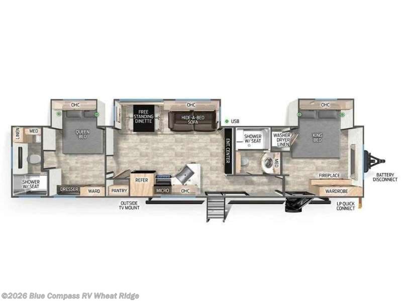 2026 Forest River Cherokee Timberwolf Black Label 39HBABL - New Destination Trailer For Sale by Blue Compass RV Wheat Ridge in Wheat Ridge, Colorado