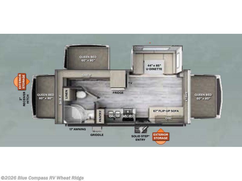 2023 Forest River Flagstaff Shamrock 233S - Used Travel Trailer For Sale by Blue Compass RV Wheat Ridge in Wheat Ridge, Colorado