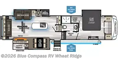 2021 Forest River Cherokee Arctic Wolf Suite 3550 - Used Fifth Wheel For Sale by Blue Compass RV Wheat Ridge in Wheat Ridge, Colorado