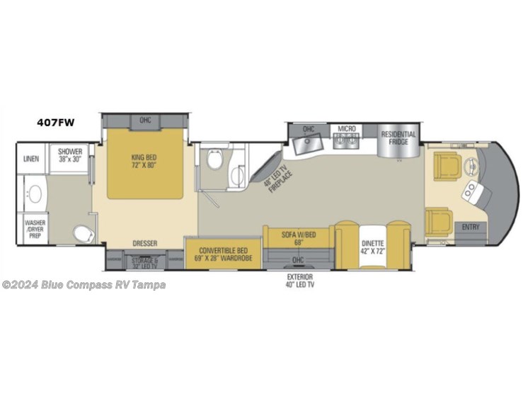 Used 2017 Coachmen Sportscoach Cross Country RD 407FW available in Dover, Florida