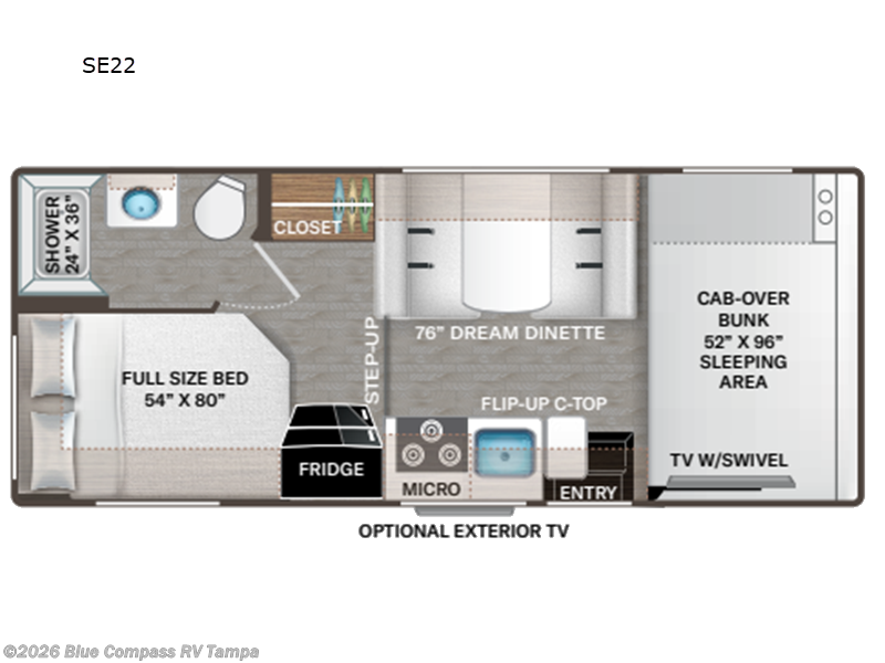 2024 Thor Motor Coach Quantum SE SE22 Chevy RV for Sale in Dover, FL