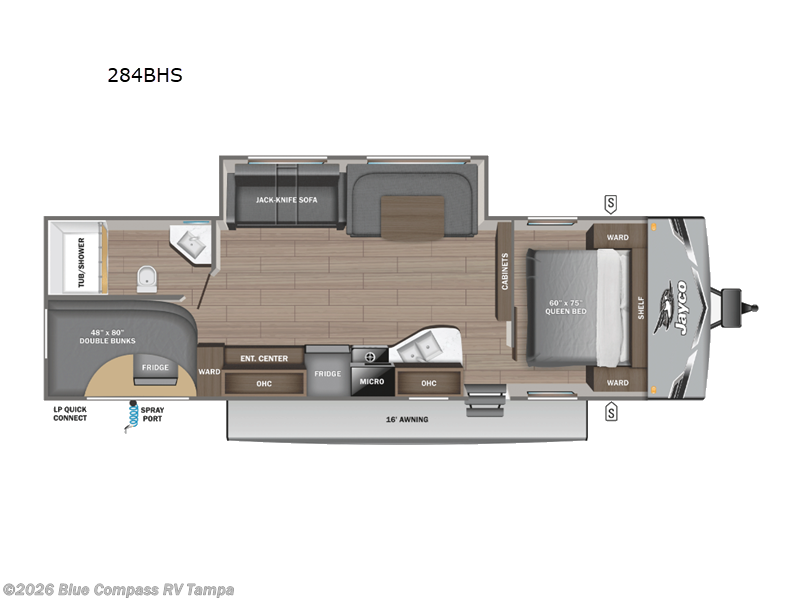 2026 Jayco Jay Flight SLX 284BHS - New Travel Trailer For Sale by Blue Compass RV Tampa in Dover, Florida features Slideout