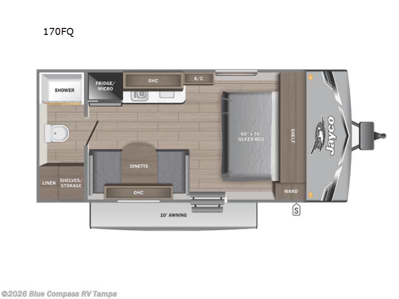 2026 Jayco Jay Flight SLX 170FQ - New Travel Trailer For Sale by Blue Compass RV Tampa in Dover, Florida