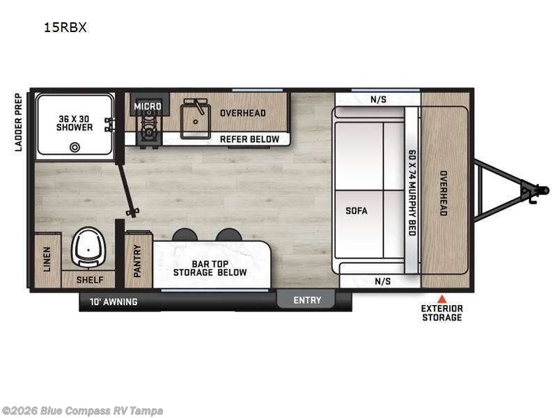 2026 Forest River Aurora Light 15RBX - New Travel Trailer For Sale by Blue Compass RV Tampa in Dover, Florida